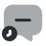 Message Time SVG Icon